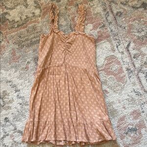 Ruffled pinkish/Tan Sundress